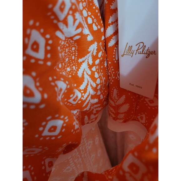 Lilly Pulitzer NWT Large Ulla Maxi Dress Harbour View Flamingo Feather Vacation - Picture 10 of 12